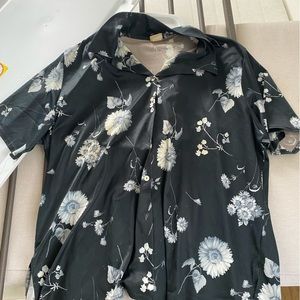 Black shirt, soft material/ smooth